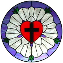 Luther's Seal Stained Glass Luther's Seal Stained Glass